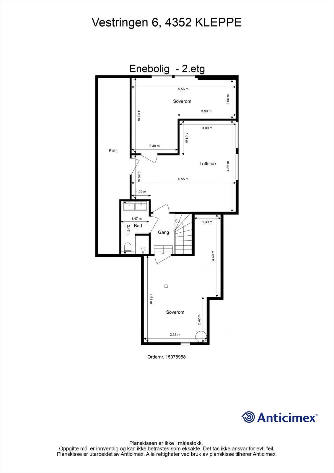 Plantegning-2 etg. Galleribilde