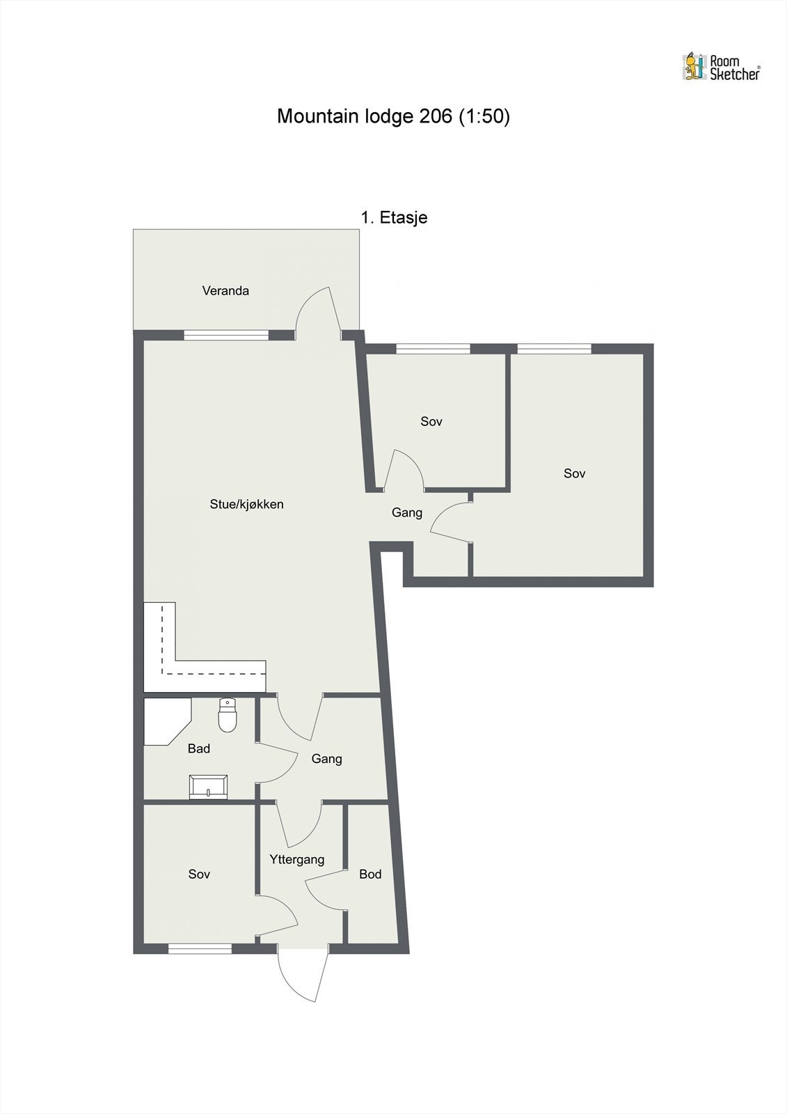 Plantegning Galleribilde