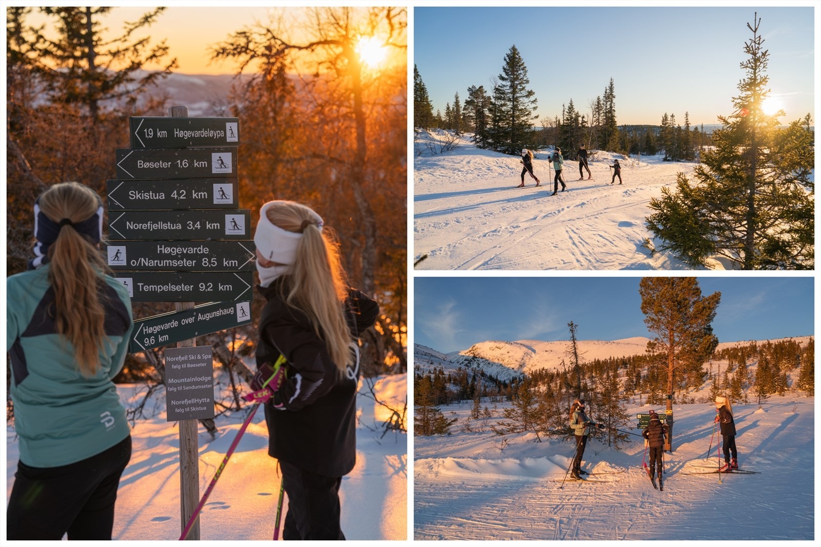 Norefjell har over 200 km preparerte langrennsløyper Galleribilde