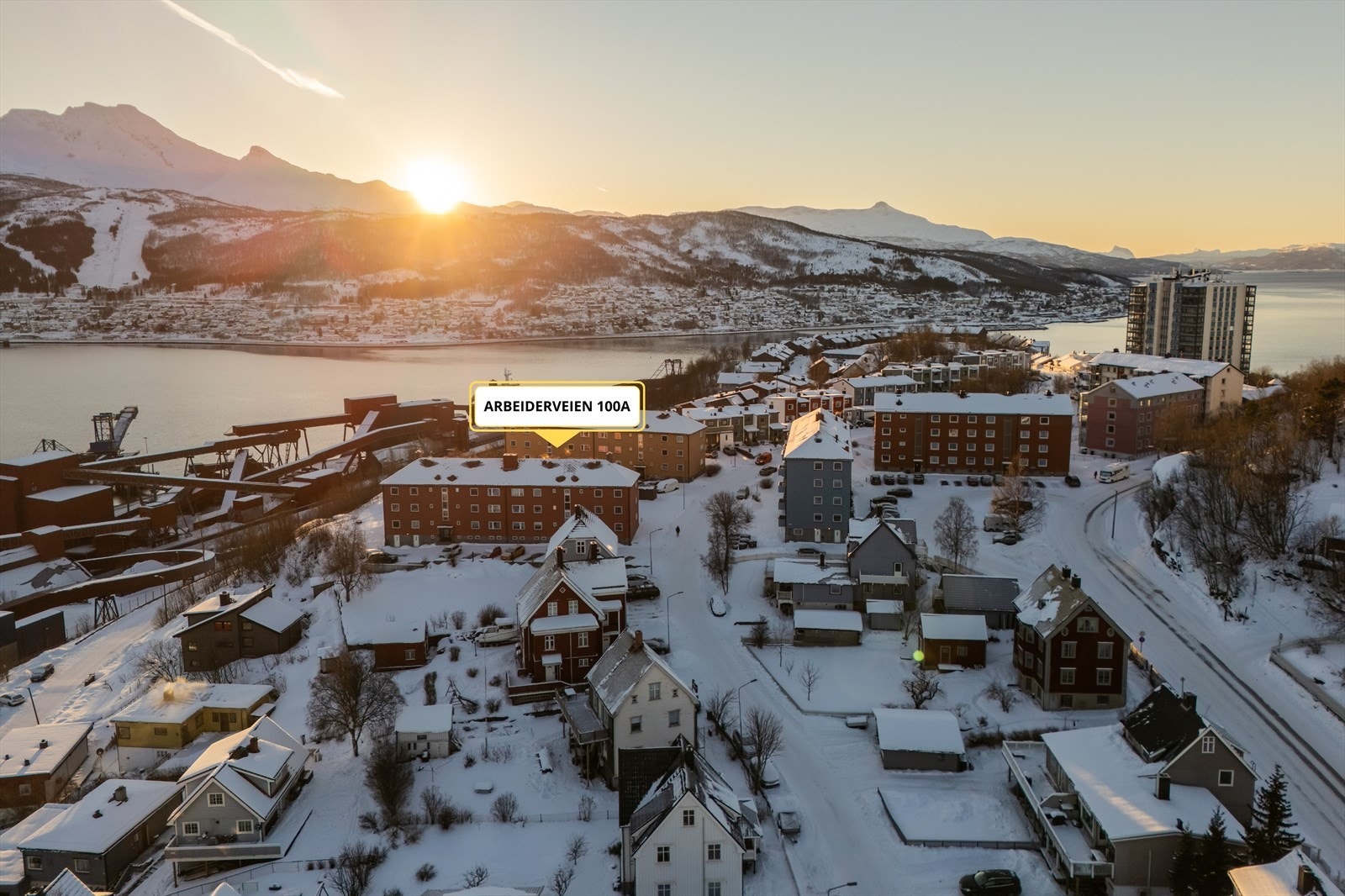 Leiligheten ligger i et rolig boligområde på Framnes Galleribilde