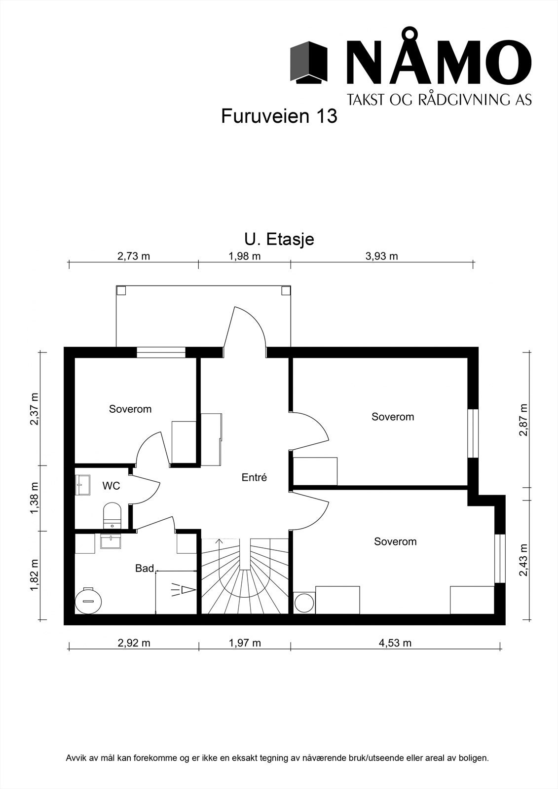 Plantegning underetasje. Galleribilde