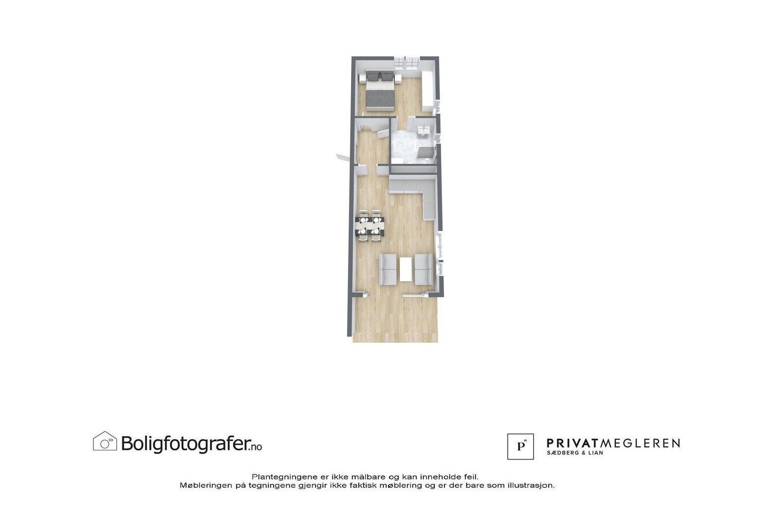 Plantegning 4. etasje - ikke målsatt, kun en illustrasjon. Galleribilde