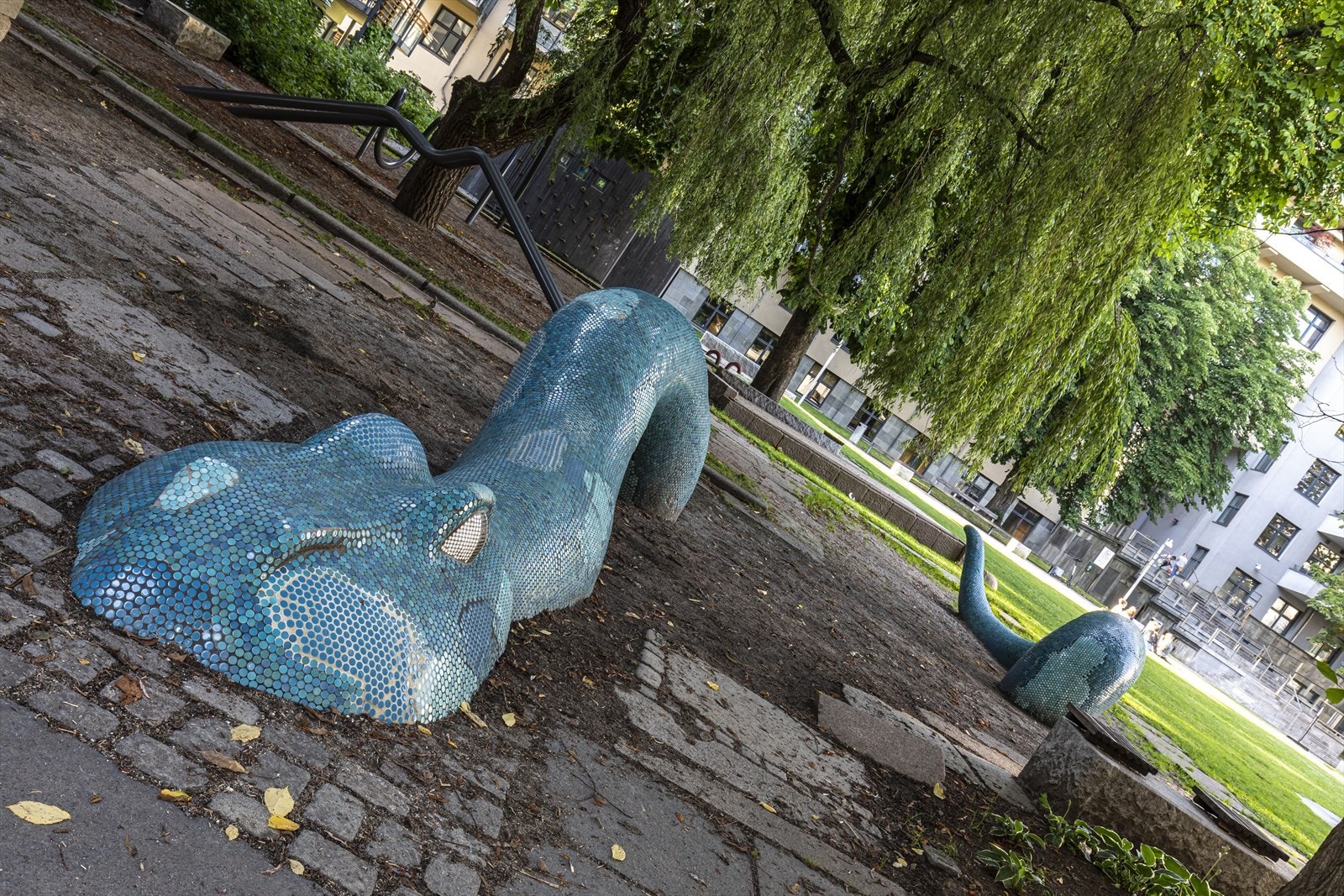 Pilestredet Park er en grønn oase, midt i byen, med store parkarealer som blir flittig brukt av beboerne. Galleribilde