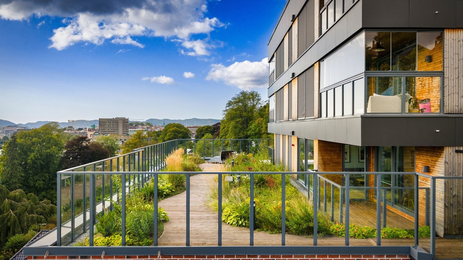 Takterrasse i 8. etasje. Galleribilde