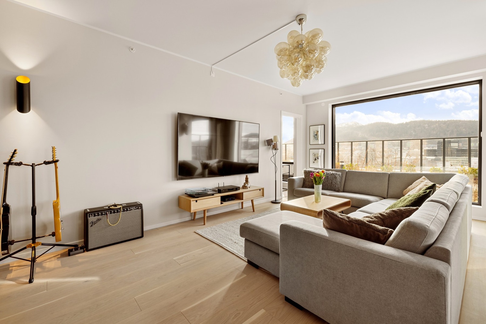 Leiligheten har balansert ventilasjon som sørger for et sunt inneklima. Galleribilde