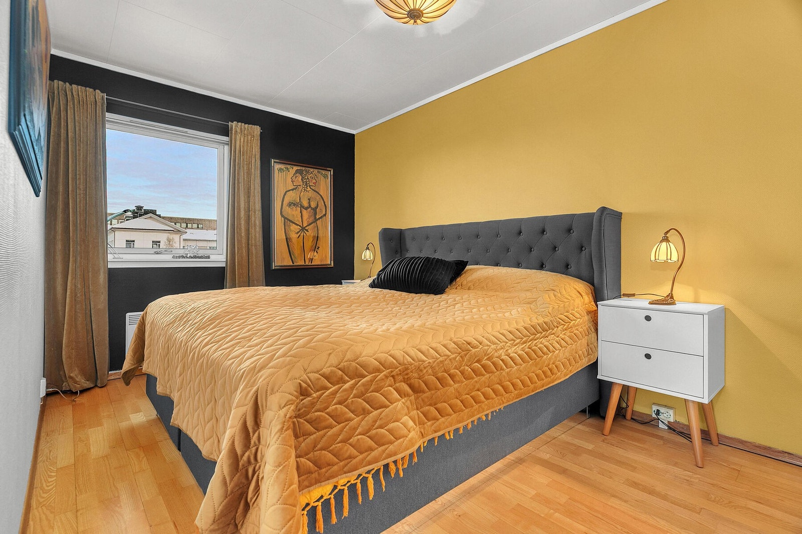 Hovedsoverom i delikate farger Galleribilde