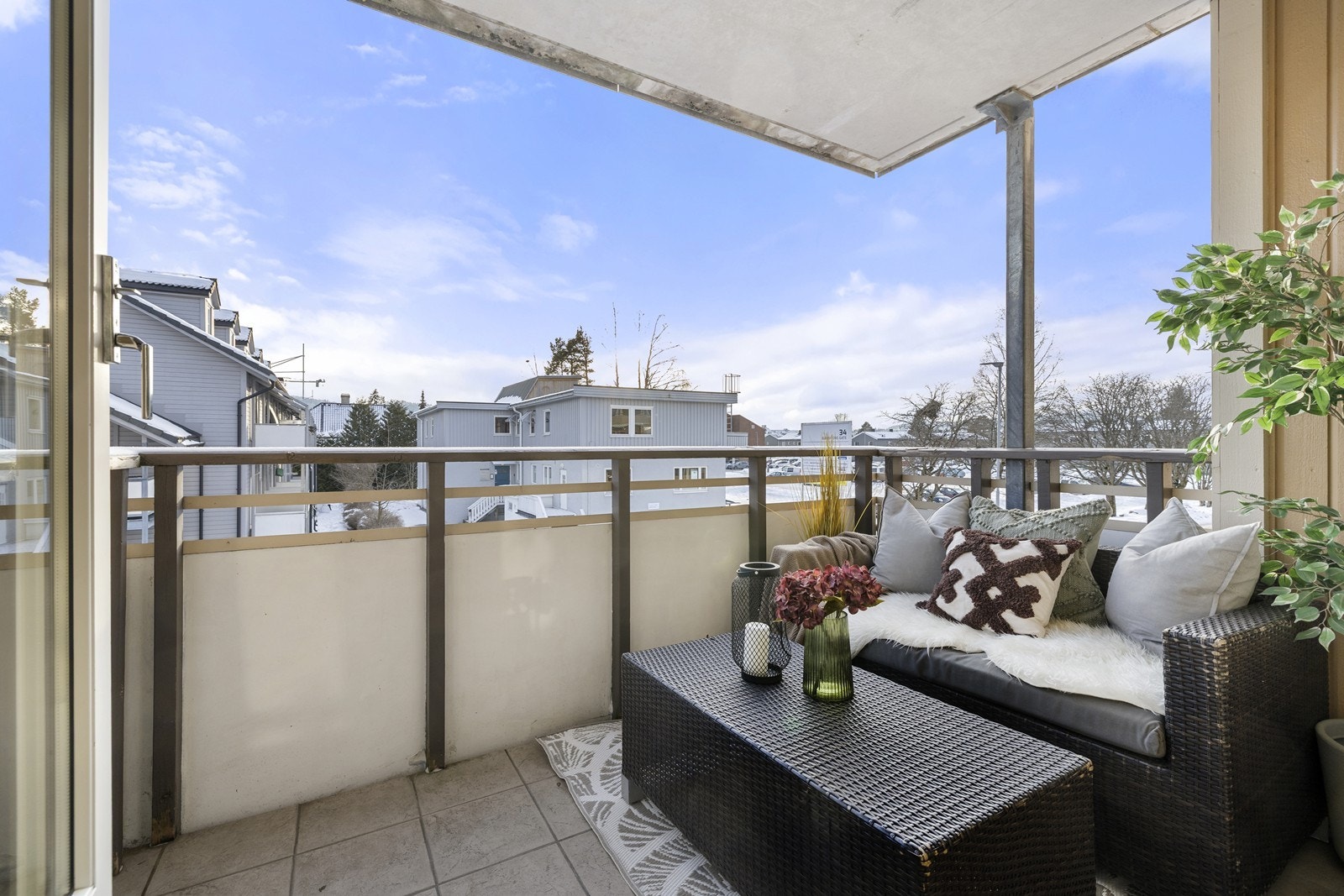 Den sydvestvendte plasseringen gir gode solforhold. Galleribilde