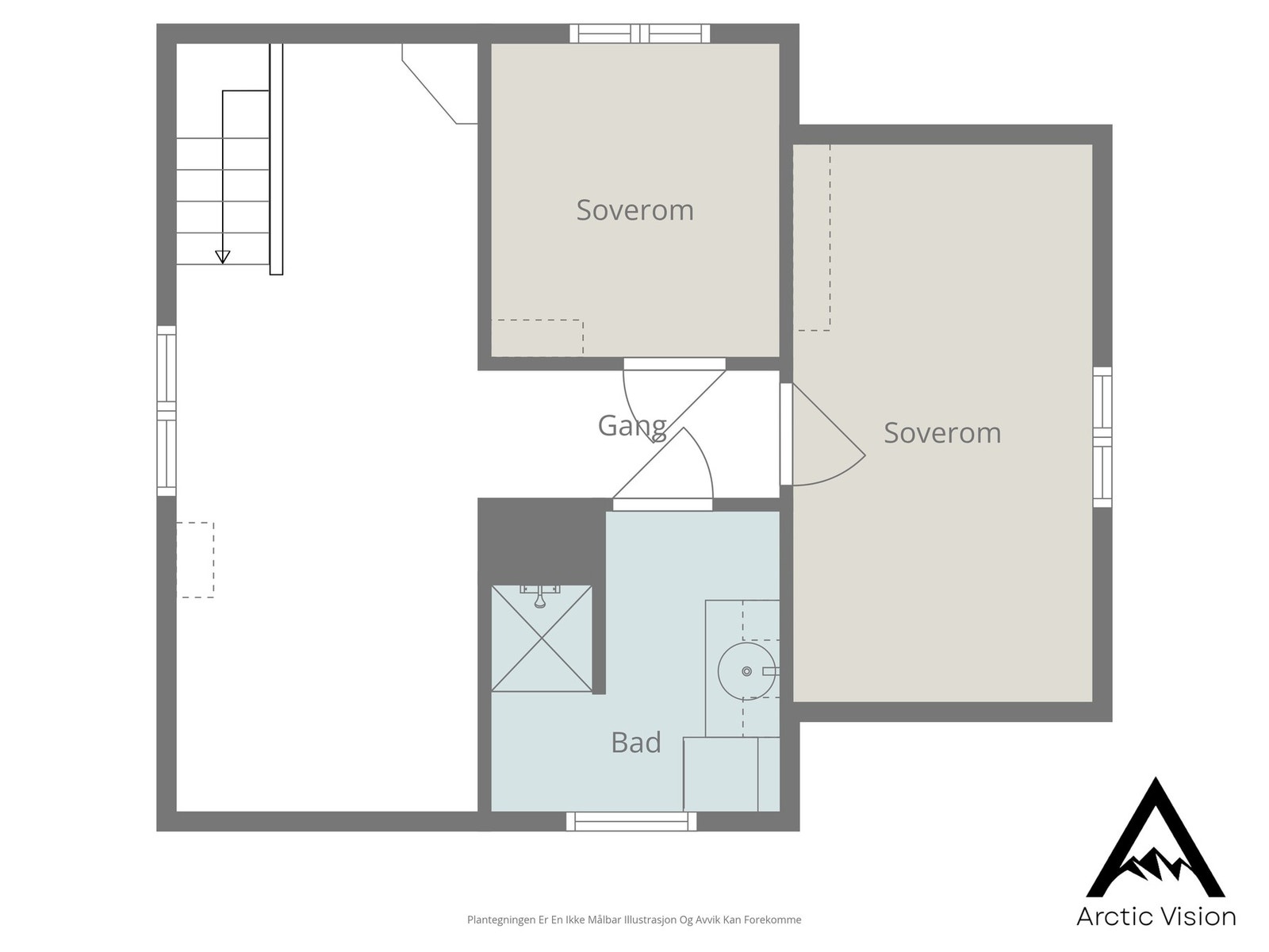 Plantegning 2. etasje Galleribilde