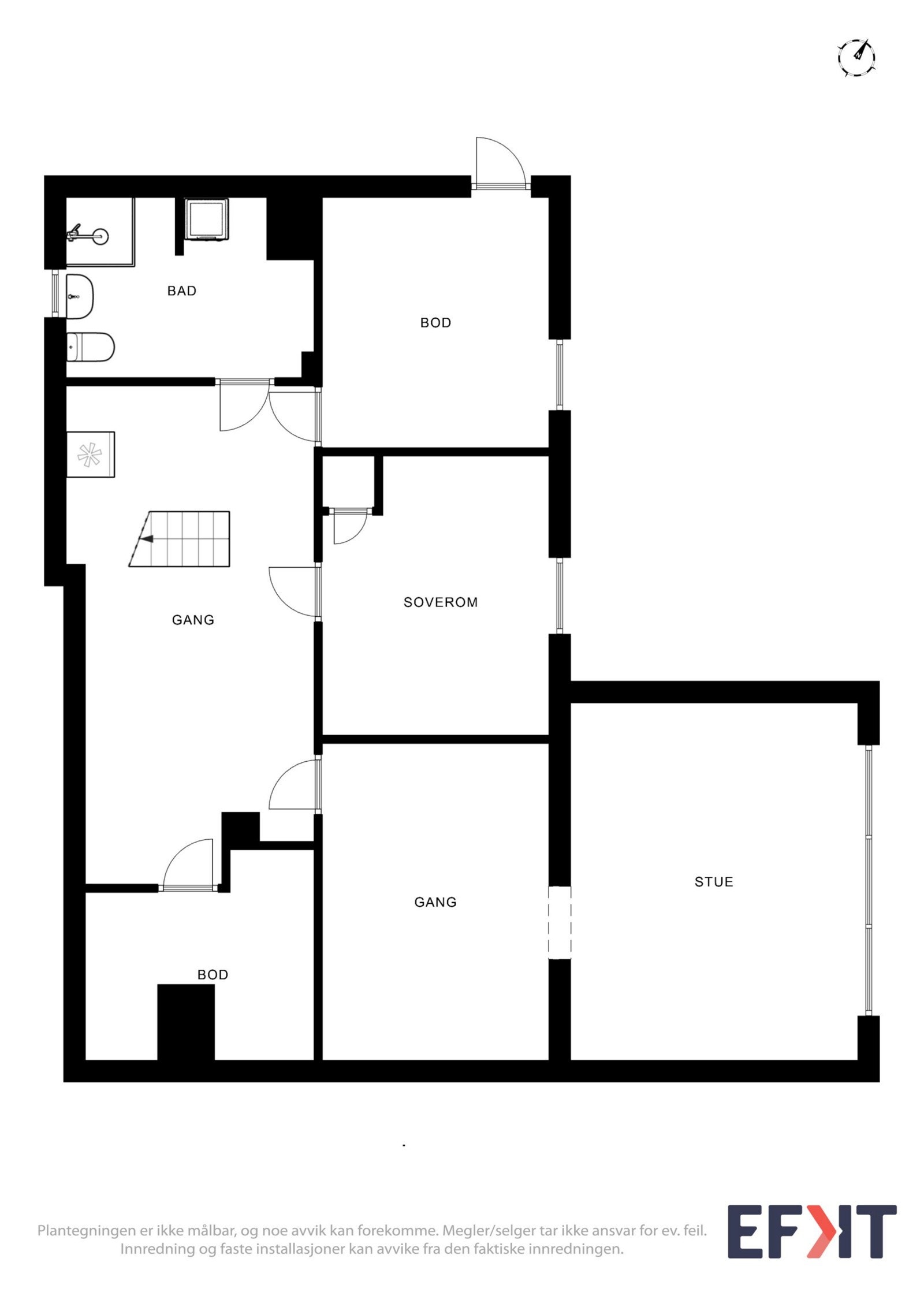 Planskisse underetasje Galleribilde