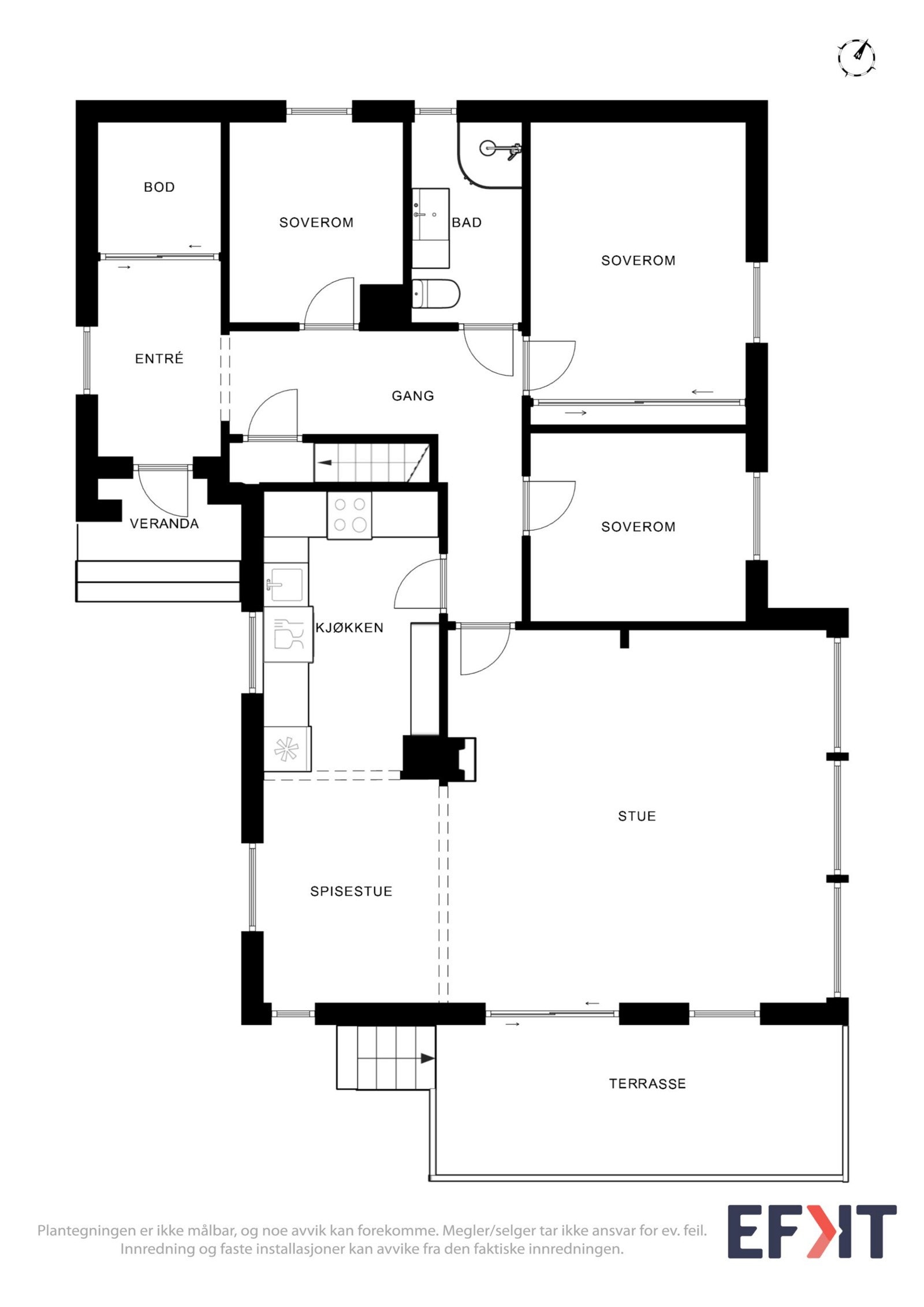 Planskisse hovudetasje Galleribilde
