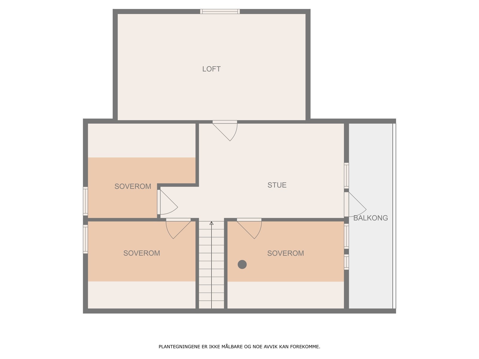 Plantegning loft. Galleribilde