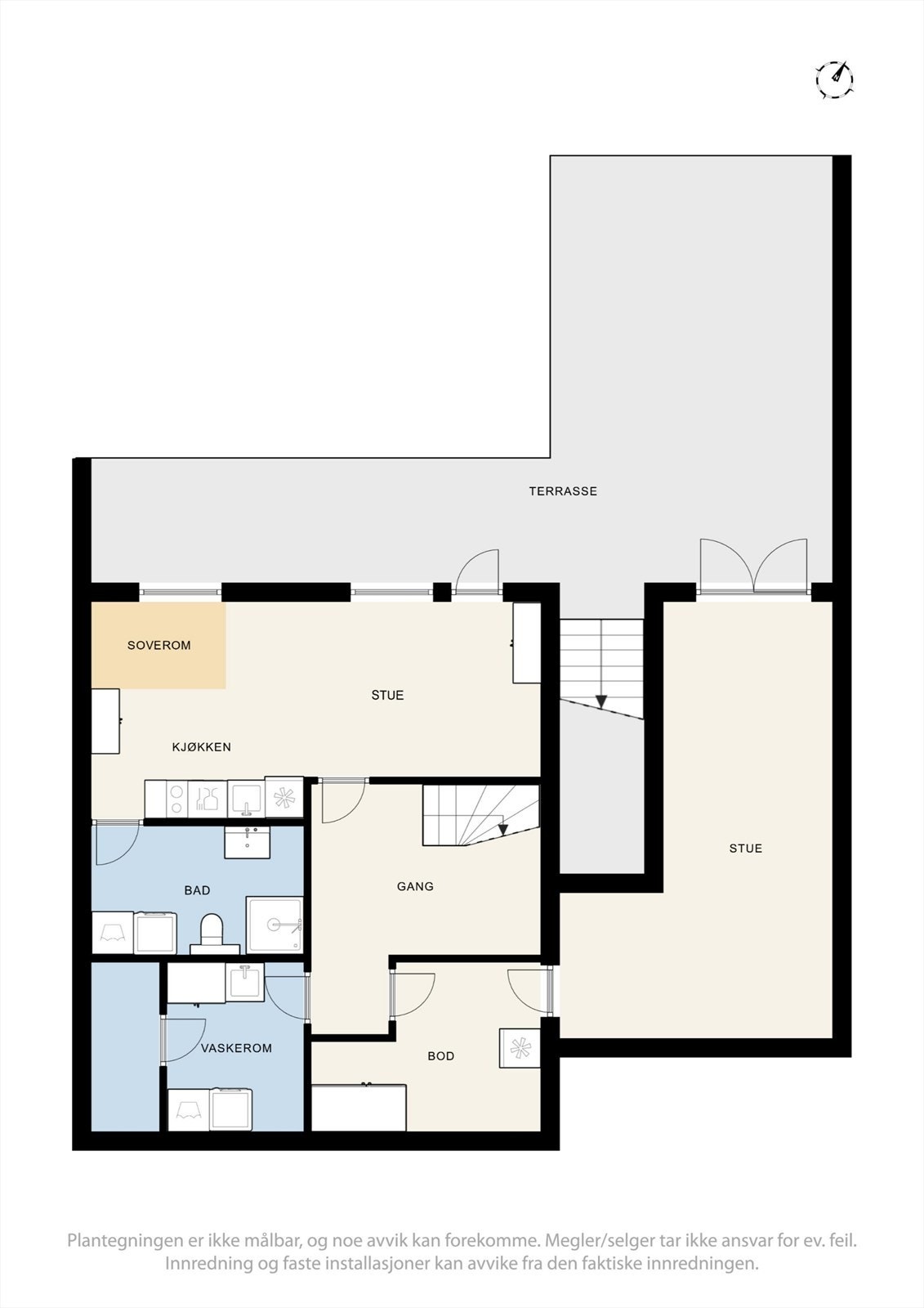 Planskisse underetasje Galleribilde