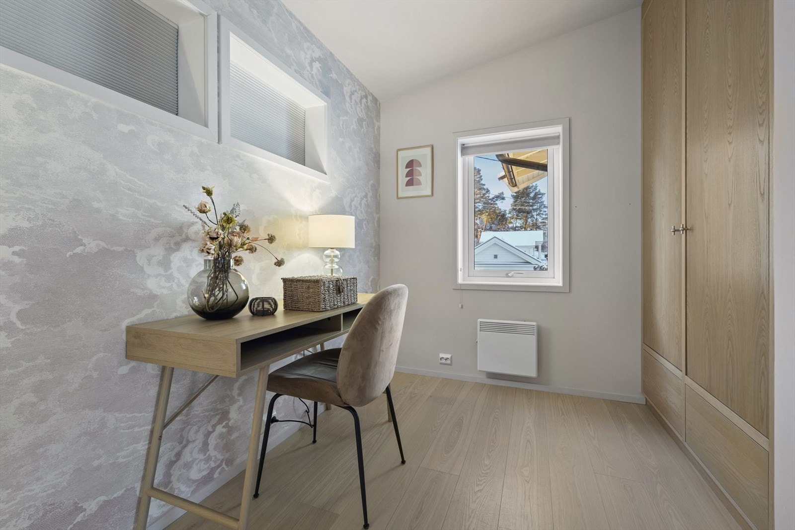 Garderobeskapene er i samme utførelse som på resten av soverommene. Galleribilde