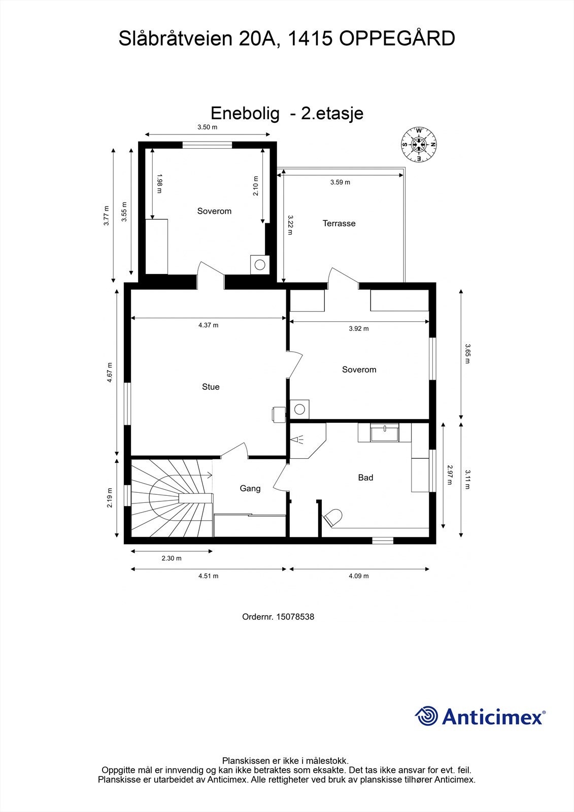 Plantegning - 2.etasje Galleribilde