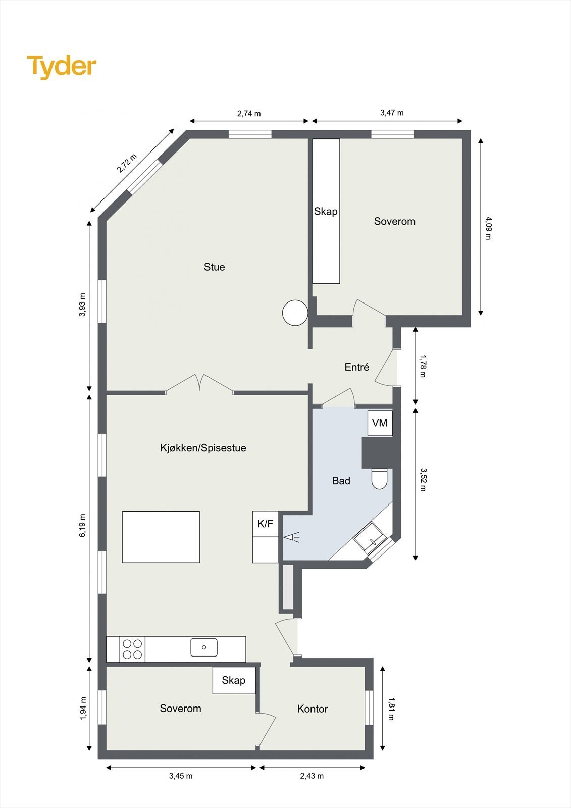 Plantegning. Galleribilde