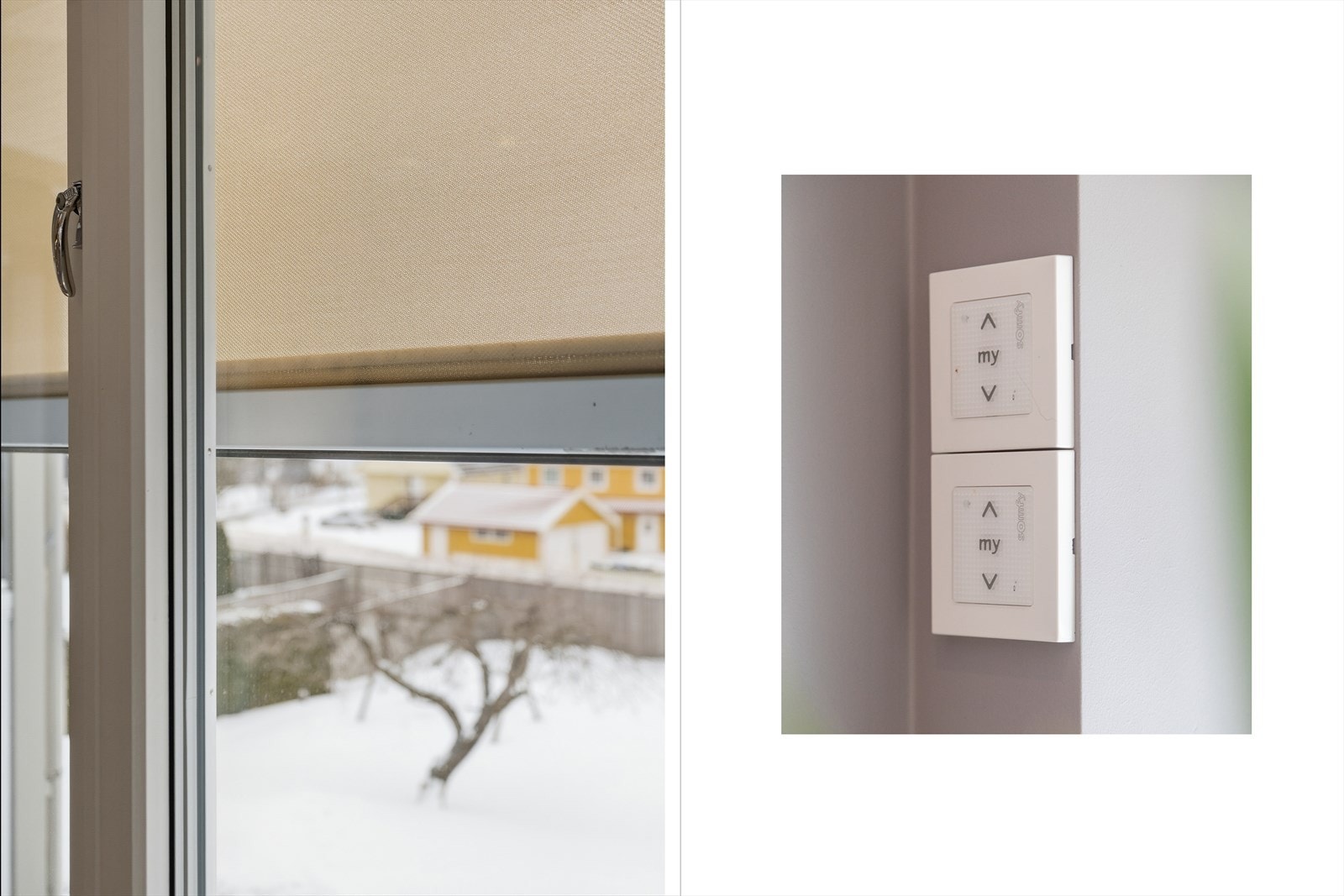 De store vinduene mot vest er utstyrt med utvendige Zip-screens som gir suveren skjerming. Disse styres av fjernstyrte kontrollpanel. Galleribilde