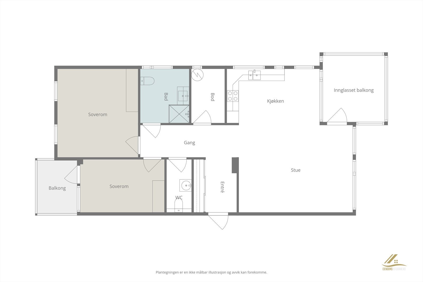 Plantegning Galleribilde
