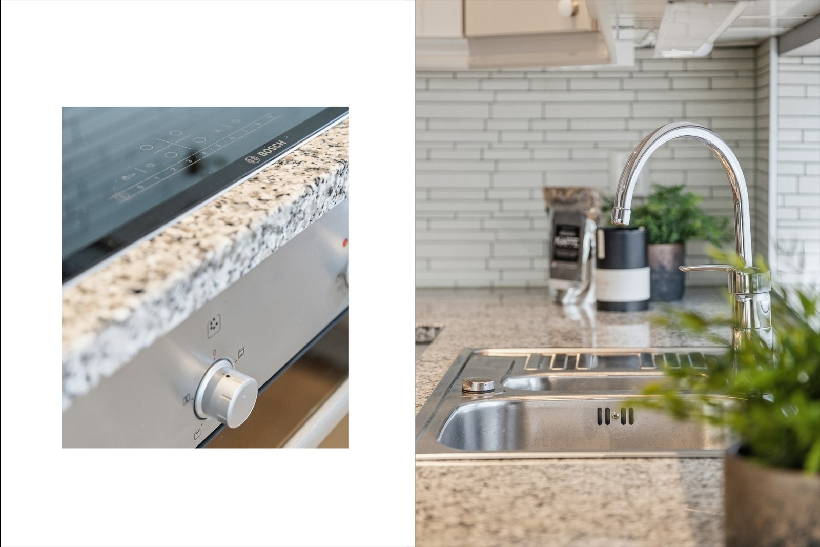 Legg merke til de solide benkeplatene i stein! Galleribilde