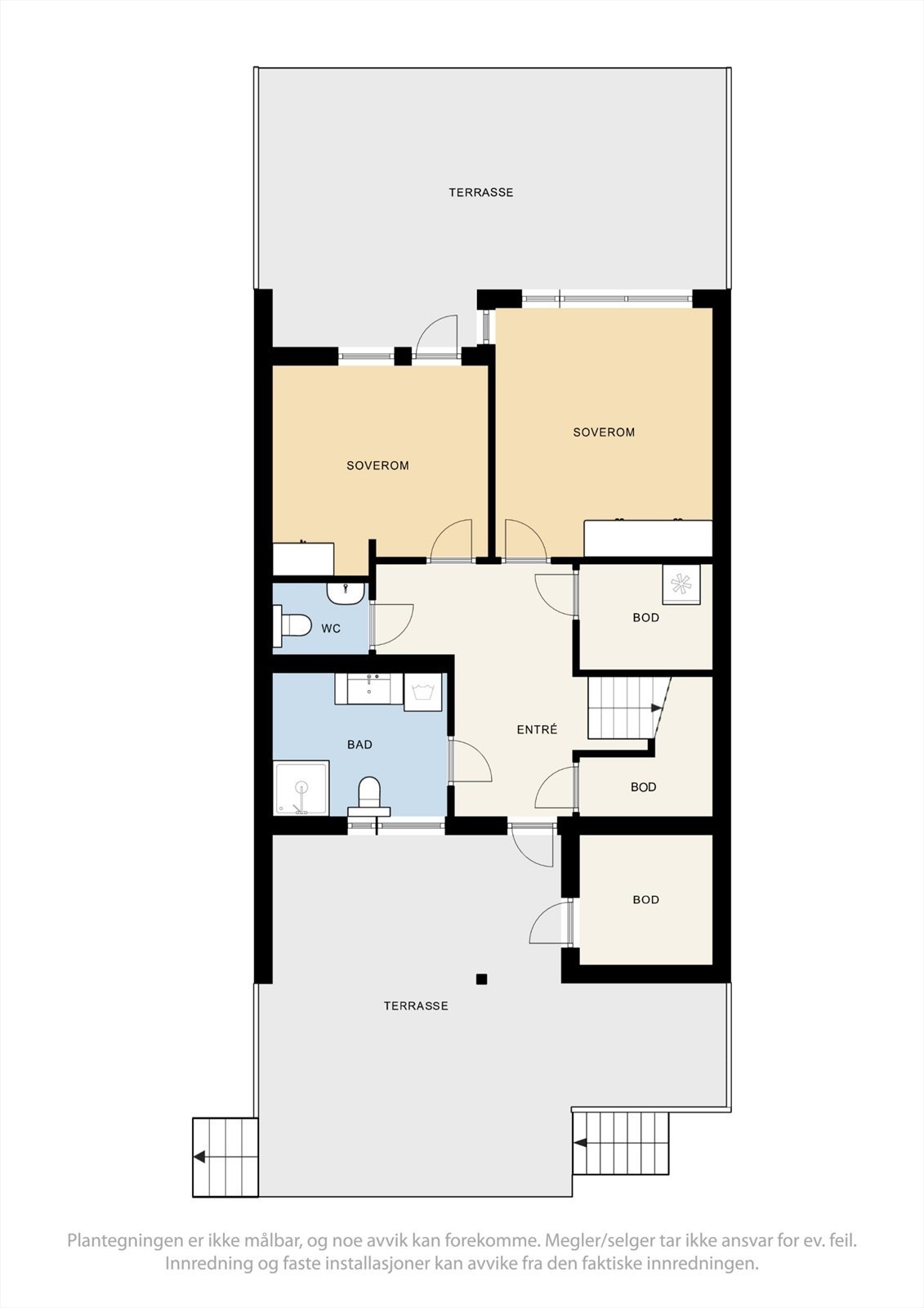 Plantegning 1. etasje Galleribilde