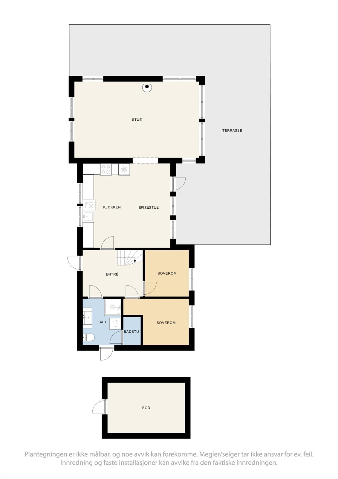 Planskisse 1. etasje Galleribilde