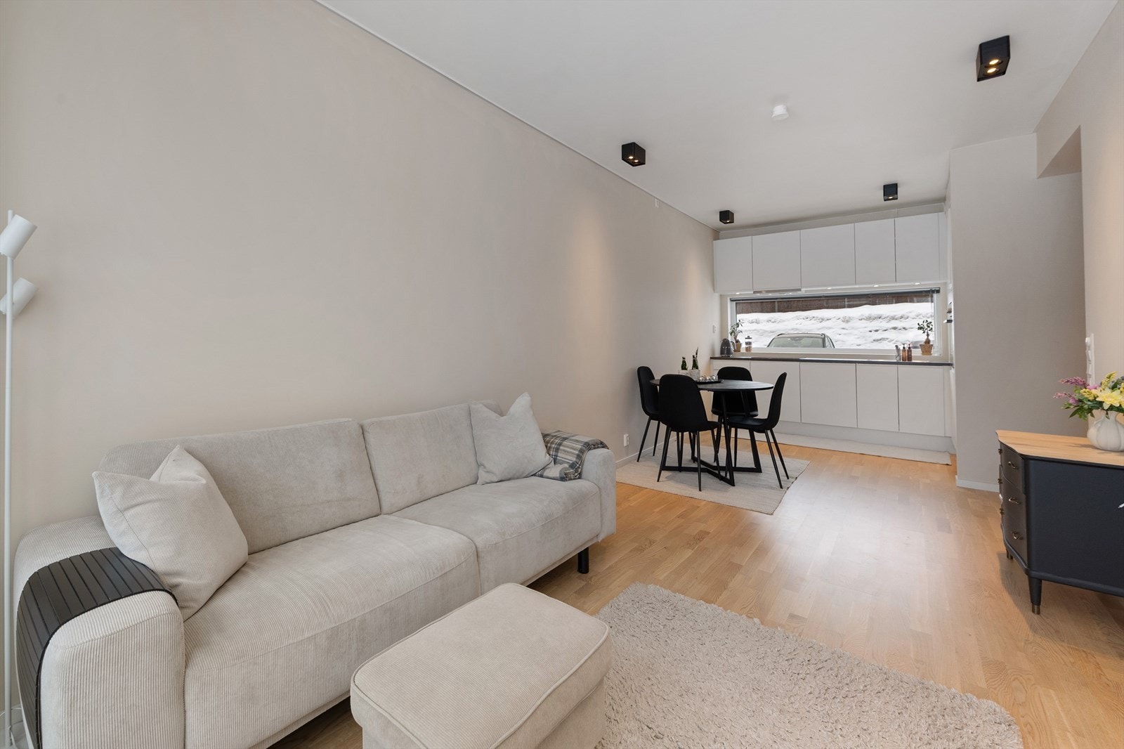 Parkett på gulv Galleribilde