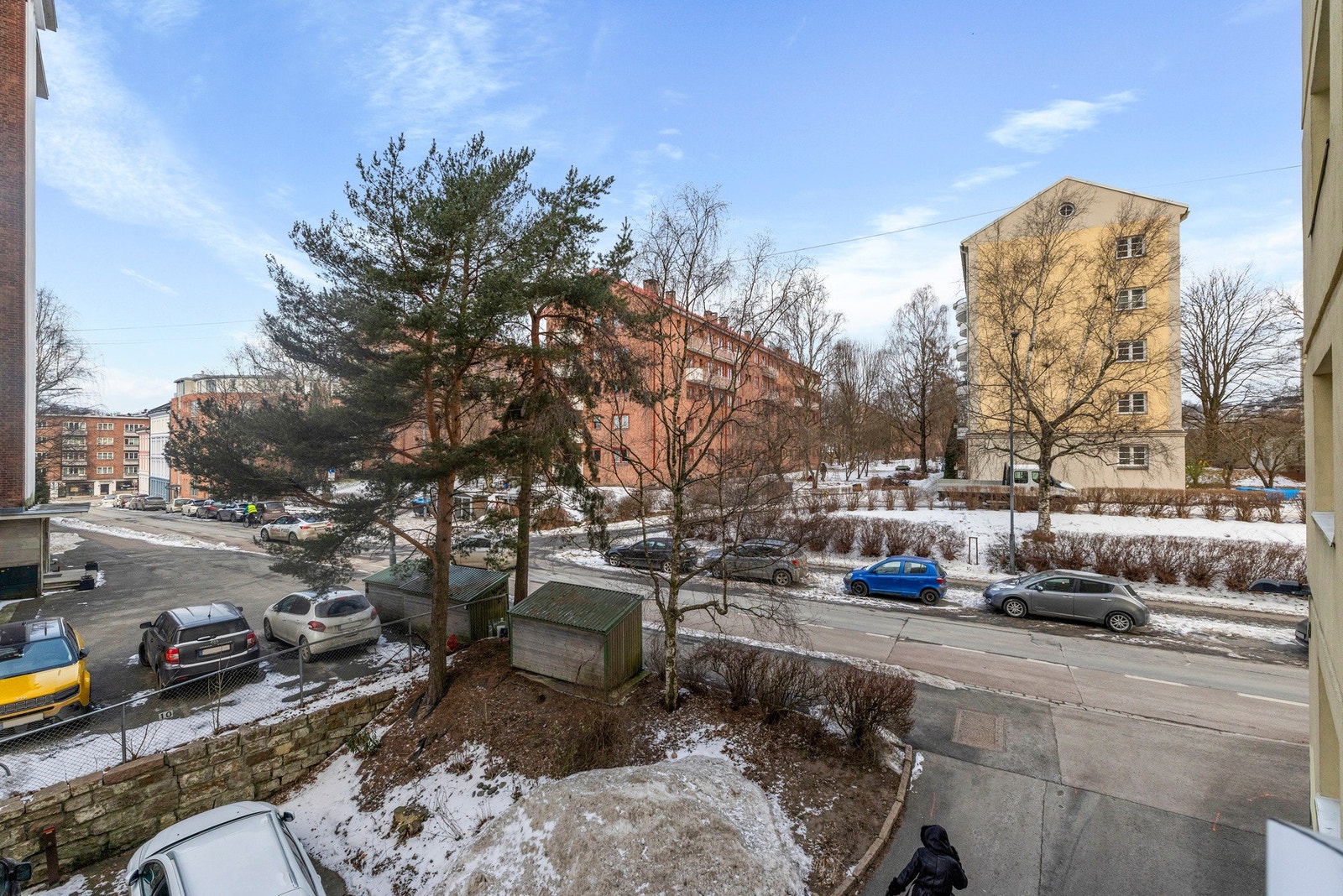 Hyggelig utsyn fra balkongen Galleribilde