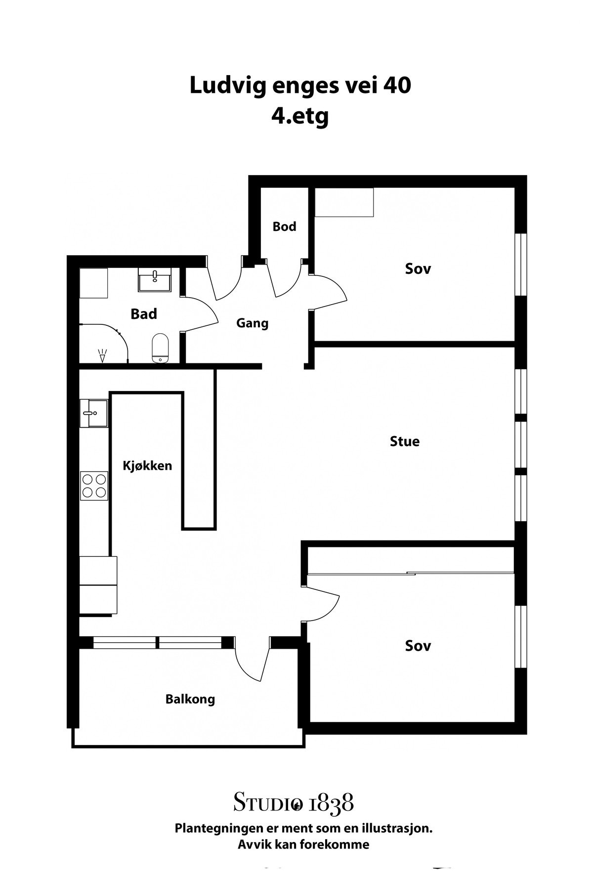Plantegning Galleribilde