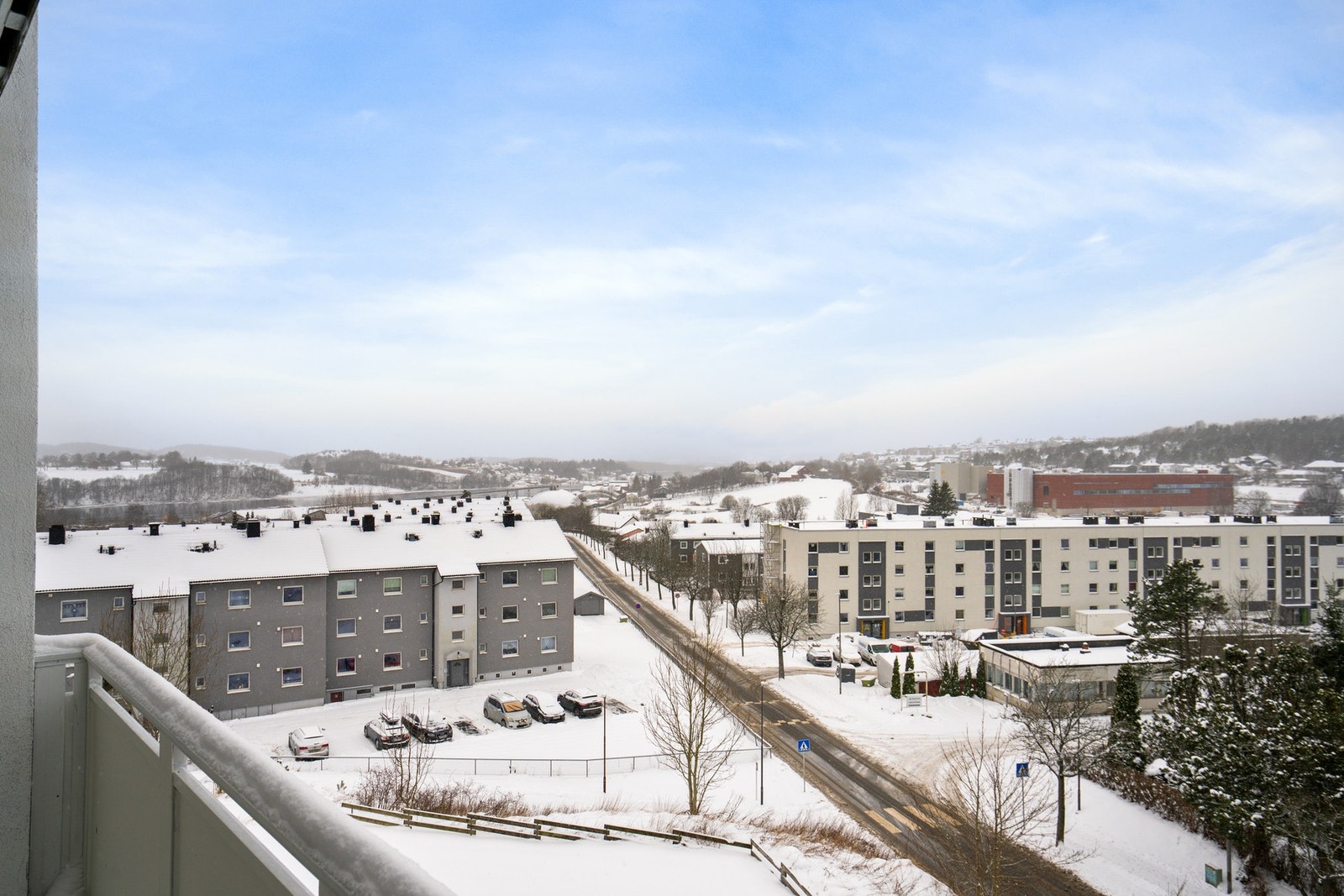 Utsikt fra balkong mot syd og vest Galleribilde