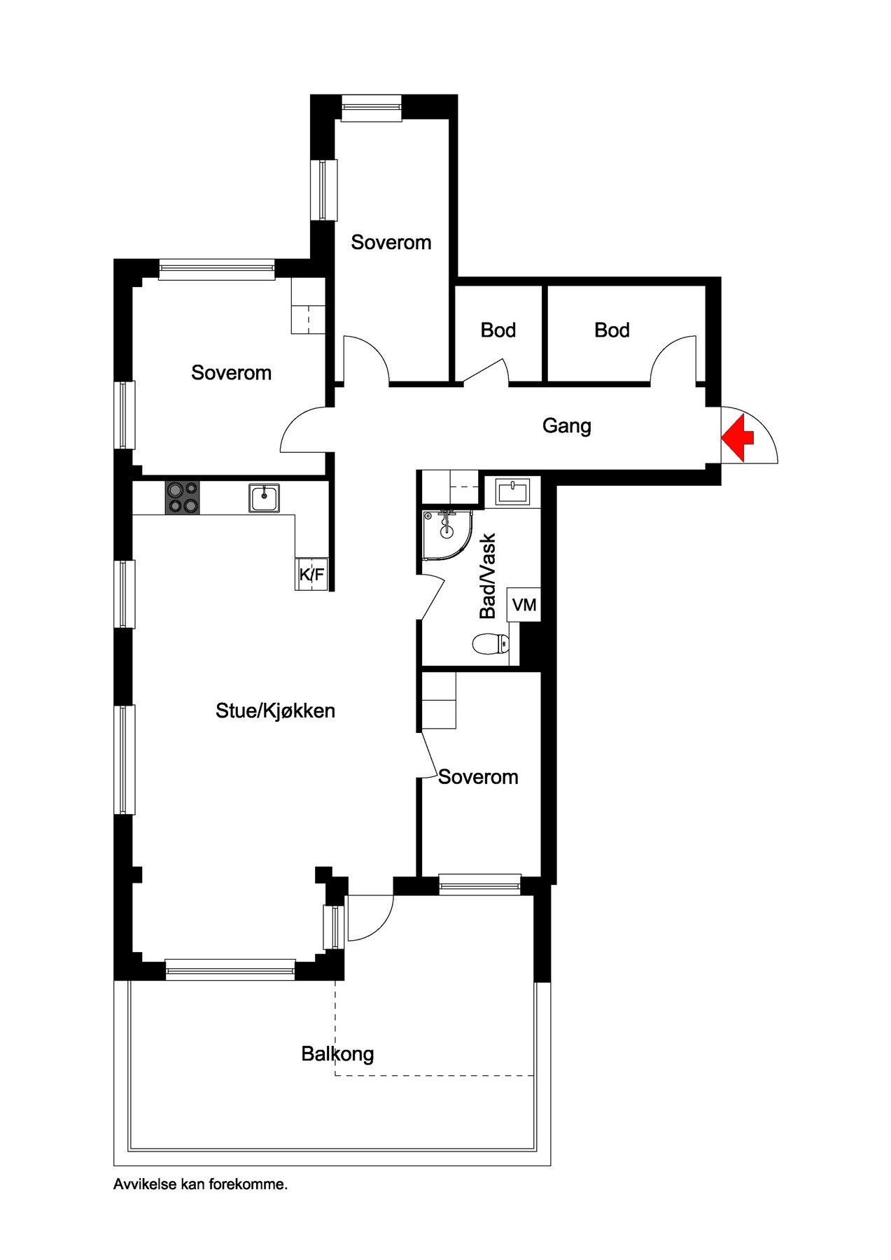 Plantegning Galleribilde