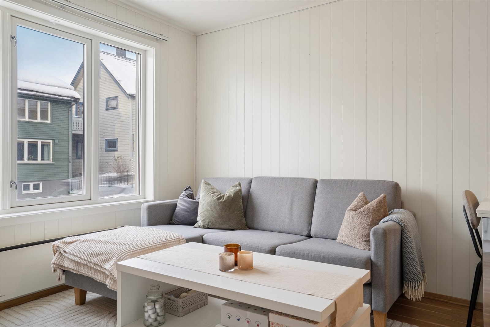 Stue og kjøkken har en åpen løsning. Galleribilde