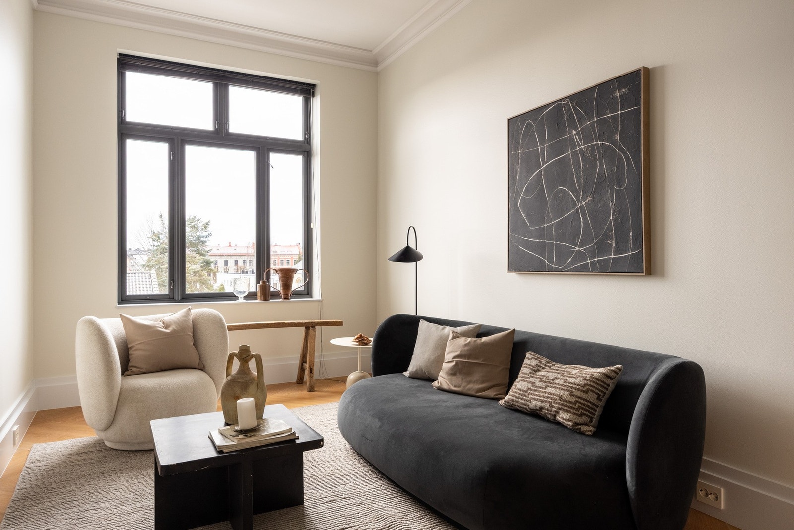 Rommet gir deg frihet til å skape akkurat den stuen du ønsker. Galleribilde