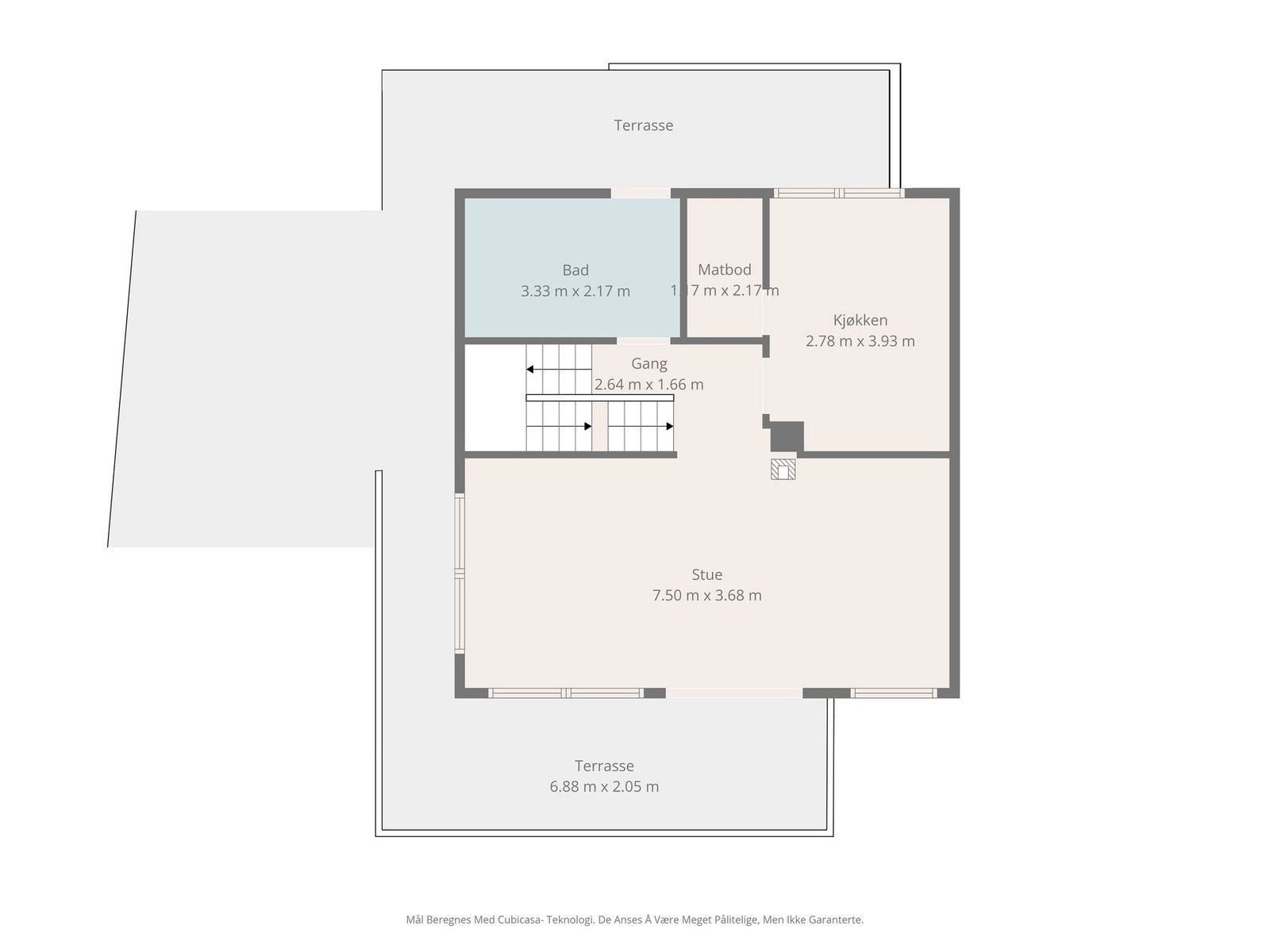 Plantegning andre etasje Galleribilde