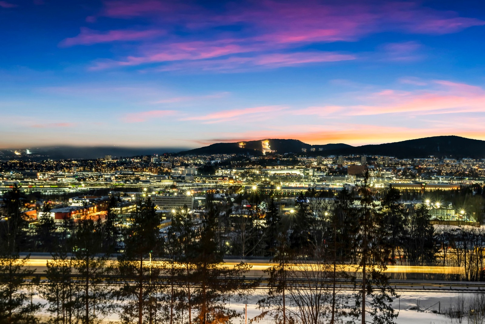 Fantastisk utsikt fra balkong. Galleribilde