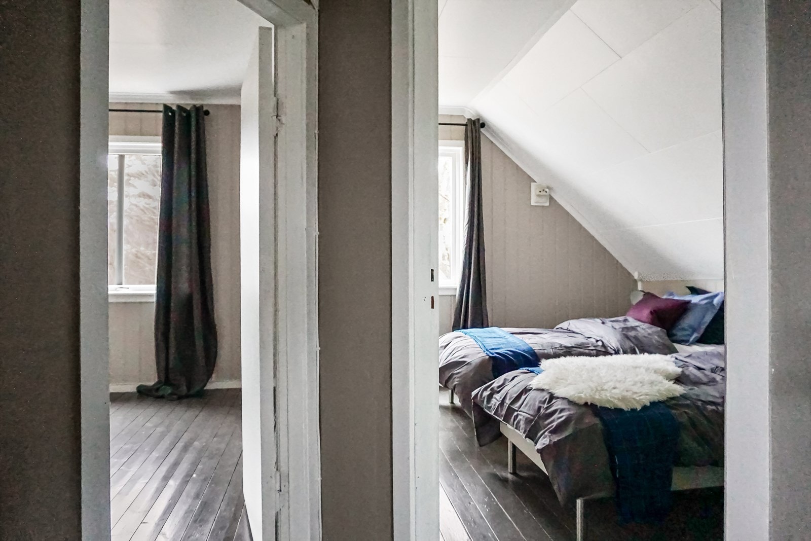 Soverom på loft Galleribilde