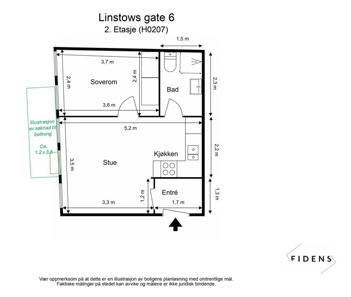 Plantegning for enkel orientering Galleribilde