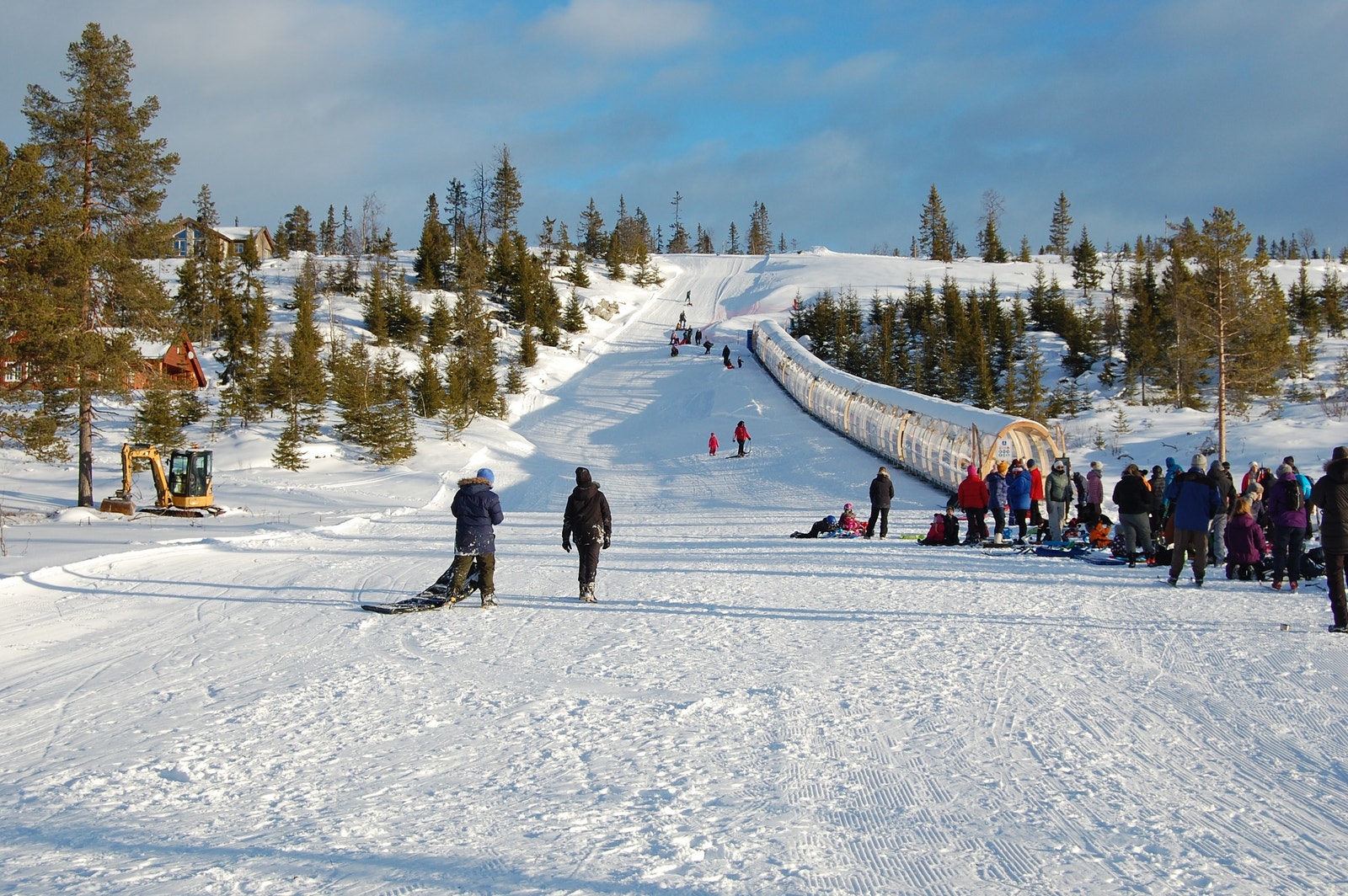 Bilde fra akebakken ved hytteområdet Galleribilde