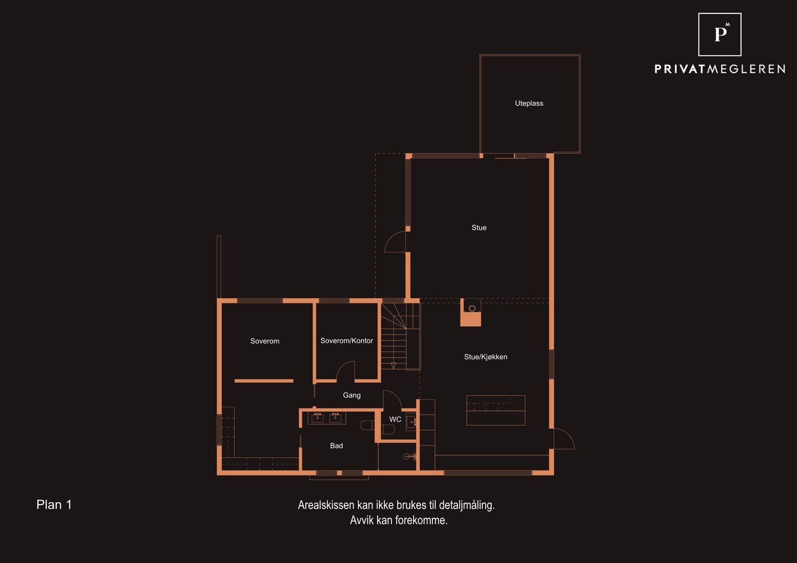 Plantegning av hovedetasjen. Galleribilde