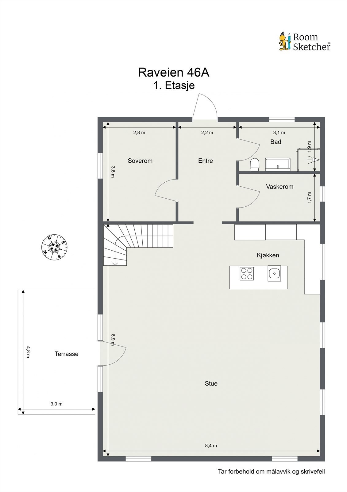 Plantegning første etasje. Galleribilde