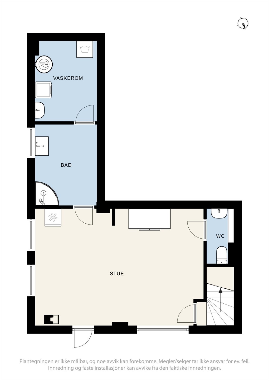 Plantegning, underetasje. Galleribilde