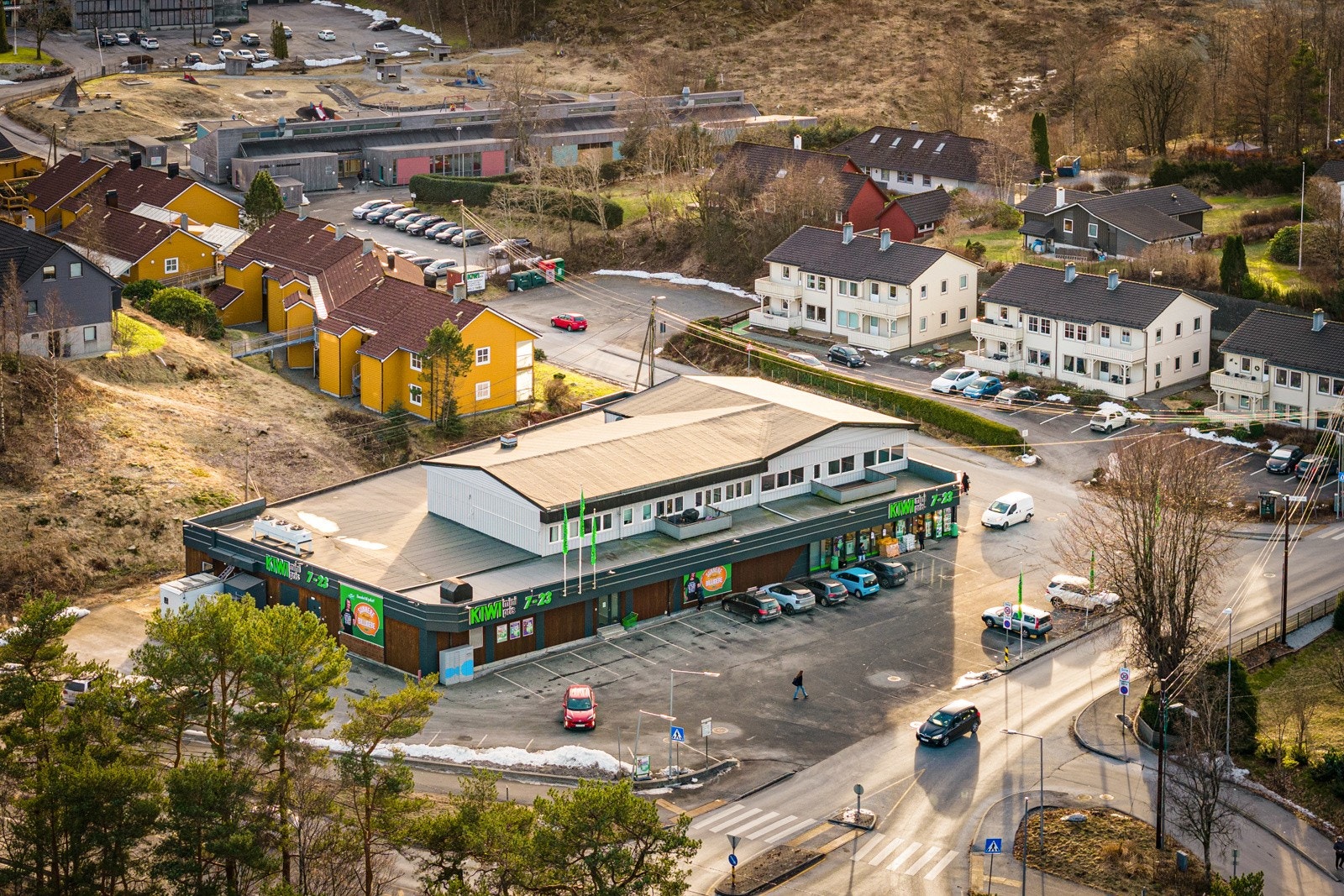 Kiwi ligger noen hundrede meter unna. Galleribilde