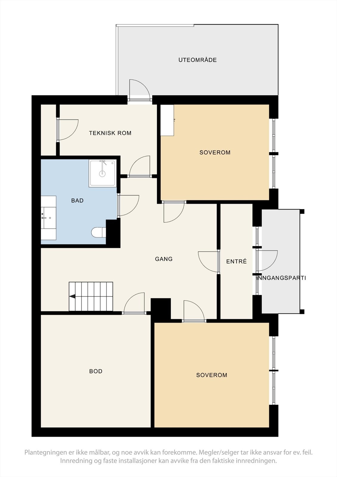 Plantegning, underetasje. Galleribilde