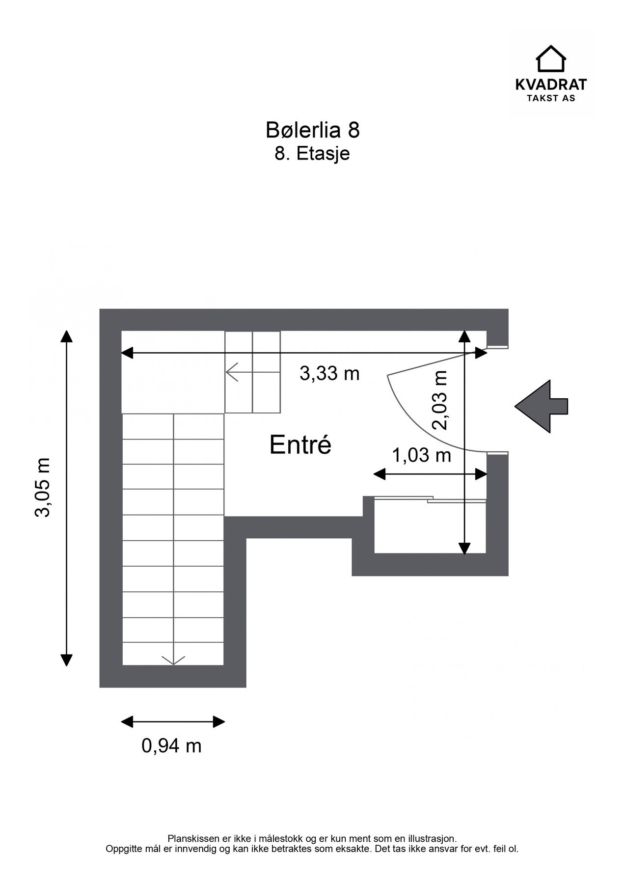 Planskisse 8.etasje. Galleribilde