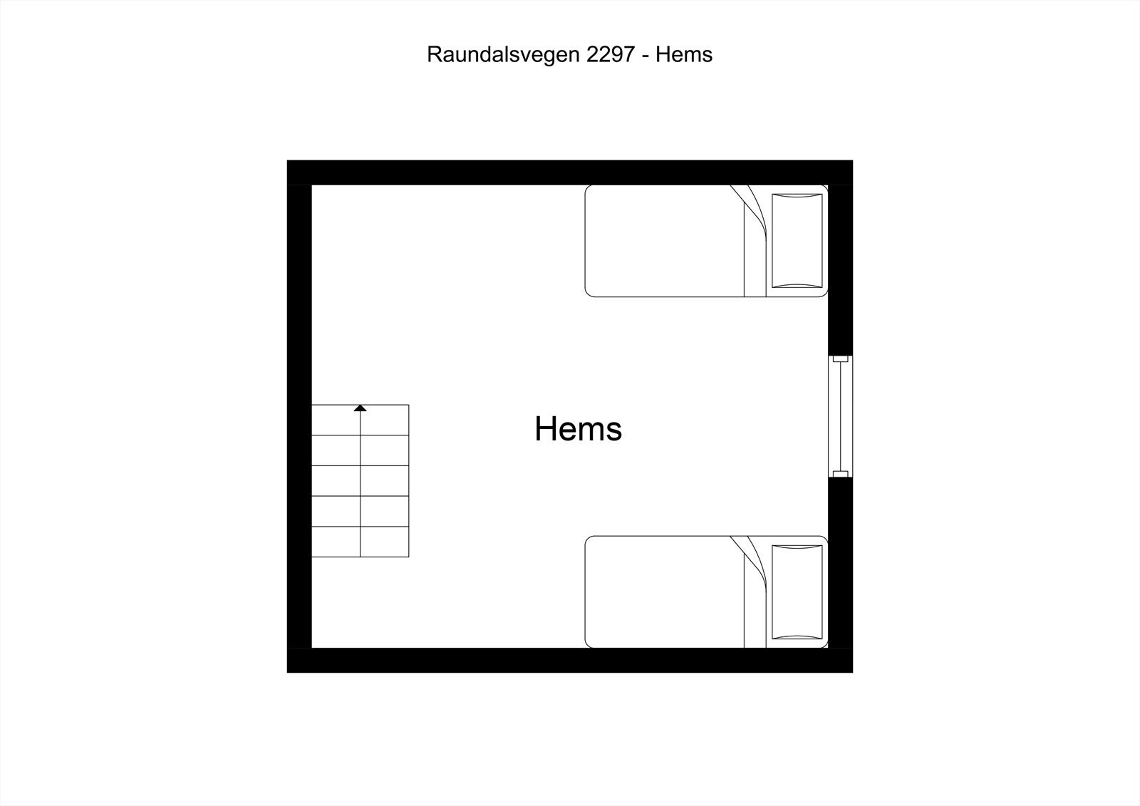 Plantegning hemsen. Galleribilde