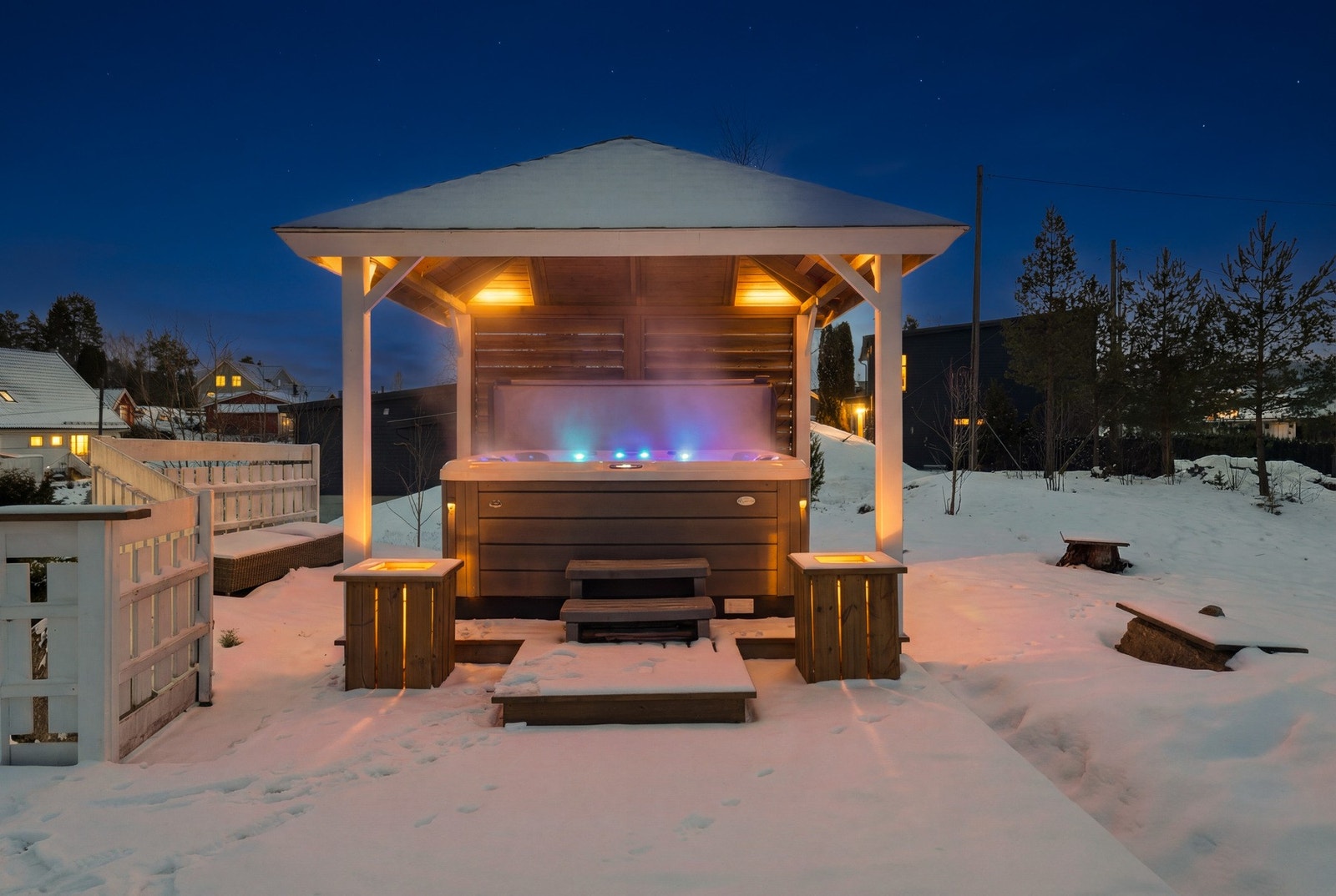 Kveldstemning i Jacuzzien. Galleribilde
