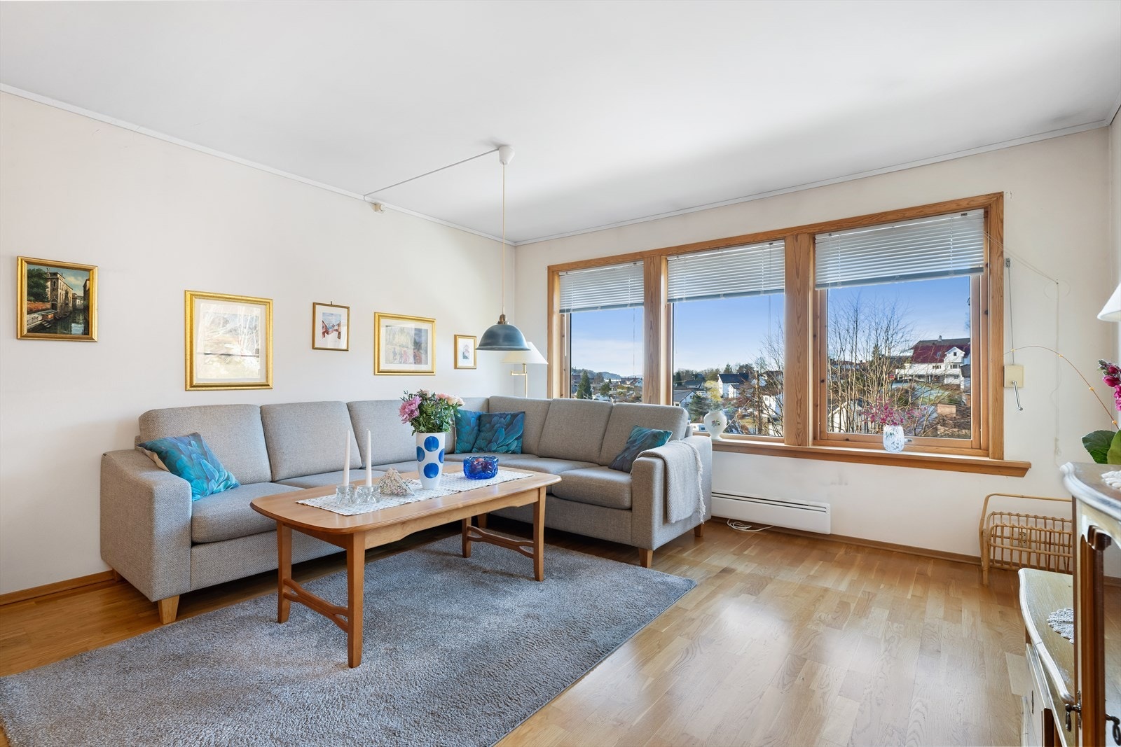 Flott utsikt over nærområdet og rikelig med lysinnslipp. Galleribilde