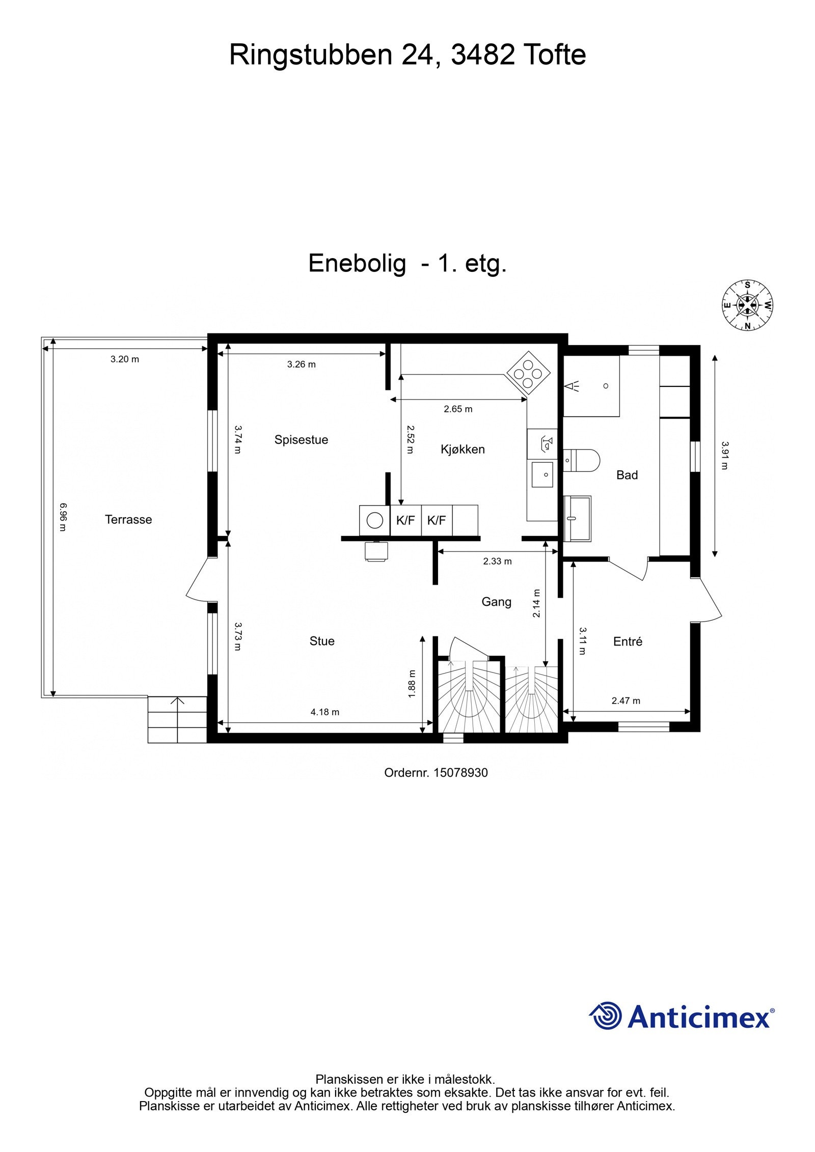 Plantegning 1.etasje Galleribilde