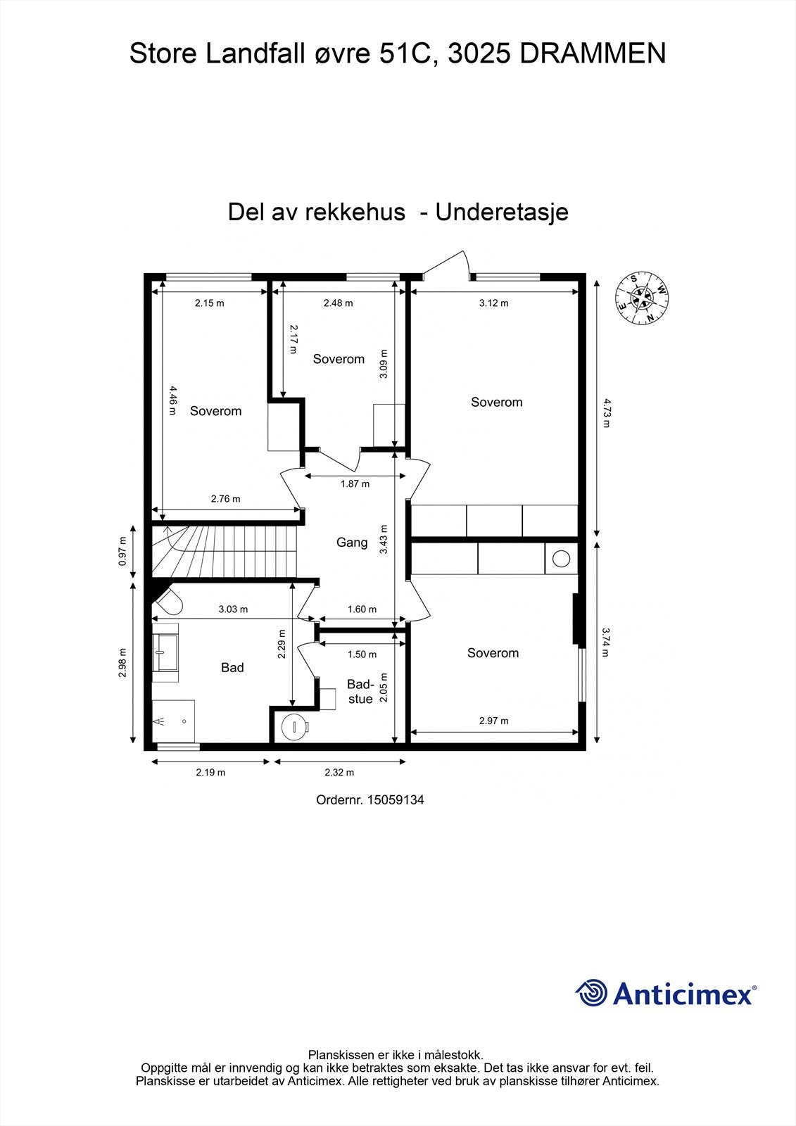 Plantegning - Underetasje Galleribilde