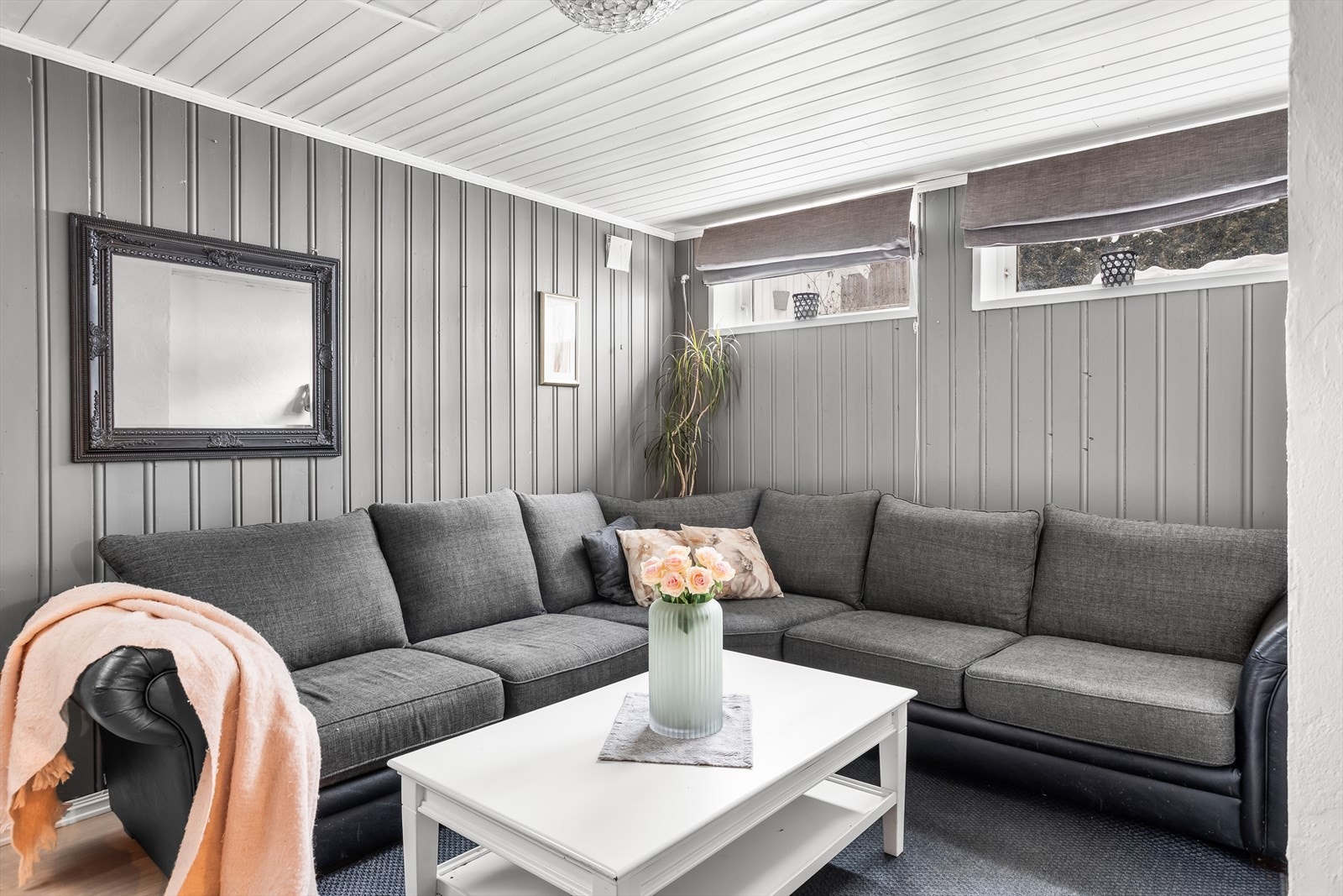 Kjellerstuen gir ekstra oppholdsrom og fleksible bruksmuligheter. Galleribilde