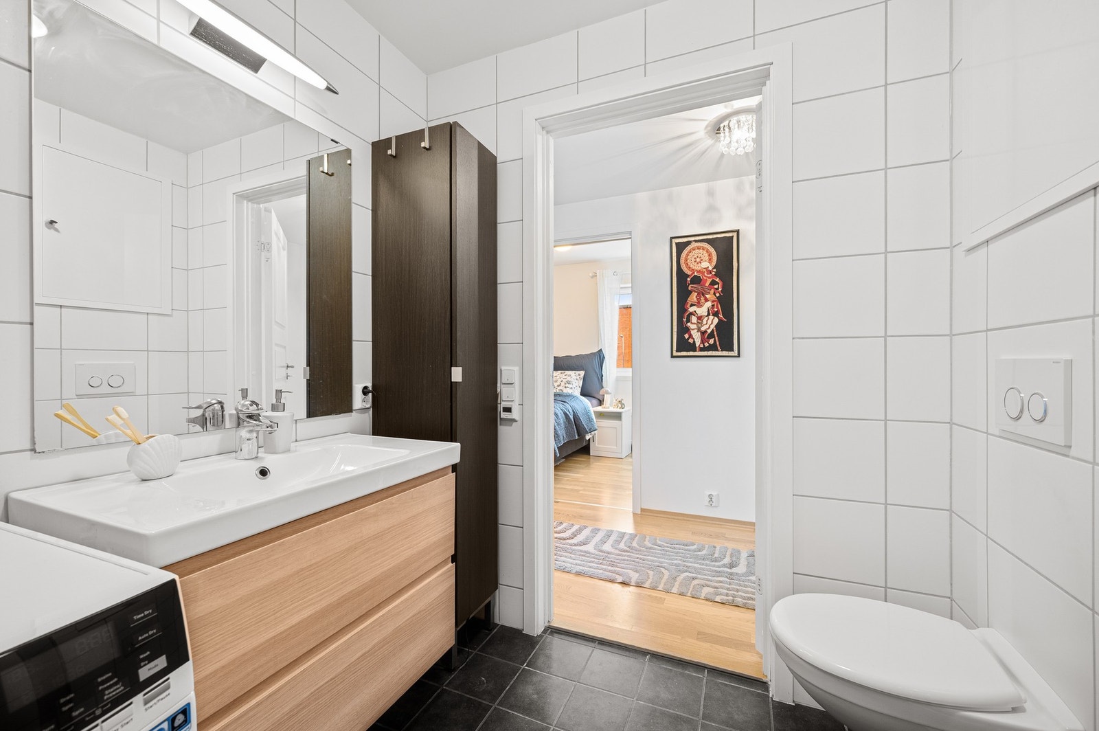 Det er også opplegg for vaskemaskin. Galleribilde