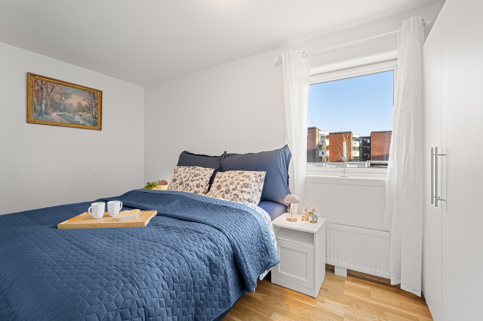 Hovedsoverom måler 9,7kvm. Galleribilde